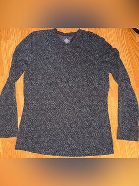 Cuddl duds women’s black gray active layer long sleeve top Sz XL active outdoor